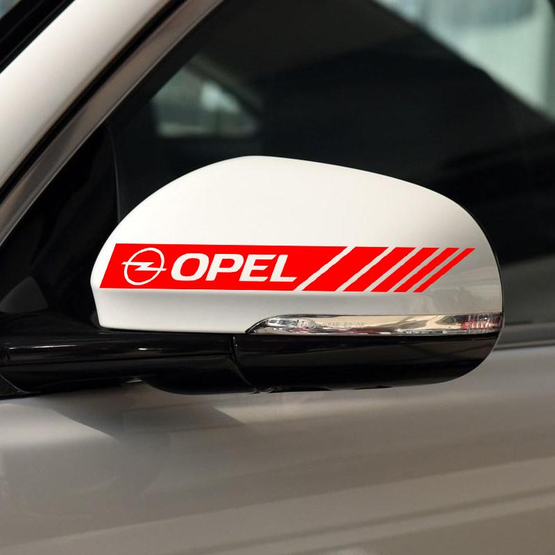 2 Piezas Pegatinas de Rayas para Coche Calcomanías Reflectantes de Vinilo para Espejo Retrovisor Decoración Para Opel Adam Ampera Corsa Insignia Karl Rocks-e Astra Nueva Energía