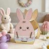 DIY Paint Easter Bunny Basket Wooden Candy Storage Basket Rabbit Storage Box  Easter Parties