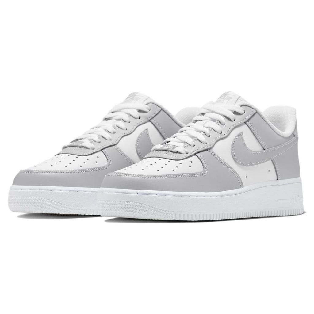 New Nike Air Force 1 07 'Light Smoke Grey White' FD9763-101