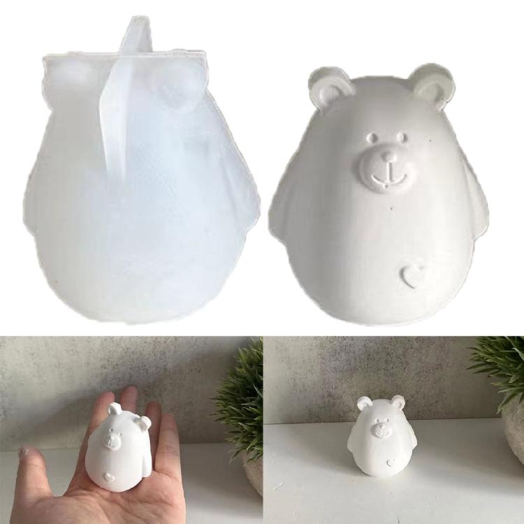 Bear Candle Mold Epoxy Resin Molds Aromatherapy Mold Animal Decorations Mould