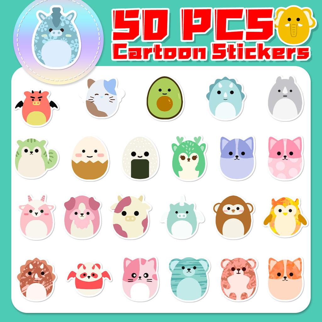 50 Simple Fruit Animal Stickers Fresh and Creative Simple Cute Simple Animal Stickers
