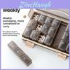 Multicolor Weekly Pill Organizer With 28 Compartments For Travel And Home Storage