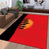 Wild West Silhouette Rug with Sunset Background Suitable for use as an anti-slip game mat for living room and bedroom sofas