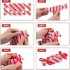 Christmas Surprise Money Pull Pouch Candy Shape Pull Out Money Gift Holder for Kids Adults DIY Christmas Money Box for Cash Gift Pull