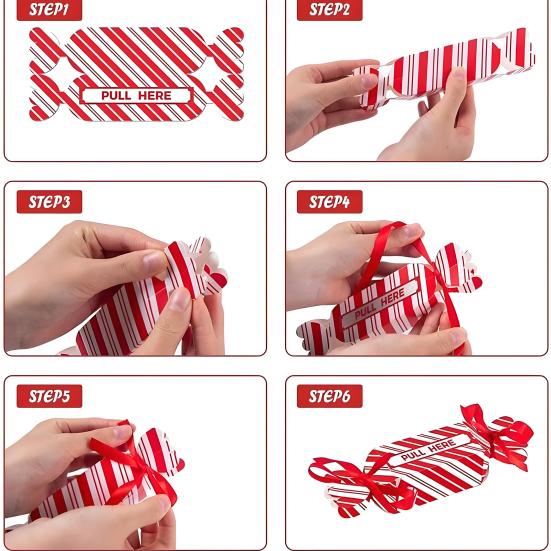 Christmas Surprise Money Pull Pouch Candy Shape Pull Out Money Gift Holder for Kids Adults DIY Christmas Money Box for Cash Gift Pull