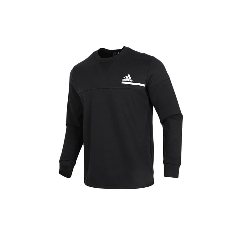 adidas Sweatshirts Men's Black Crew Neck Moderate Regular GM6538
