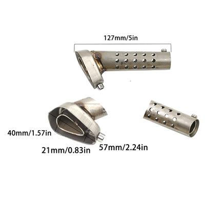 Universeller vorderer Mittelkatalysator Db Killer für Motorrad Auspuff Schalldämpfer Geräuschunterdrücker