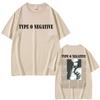 Rock Band Type O Negative Peter Steele T Shirts Unisex Women Vintage Metal Gothic Tshirt Male Casual Oversized Pure Cotton Tshirts