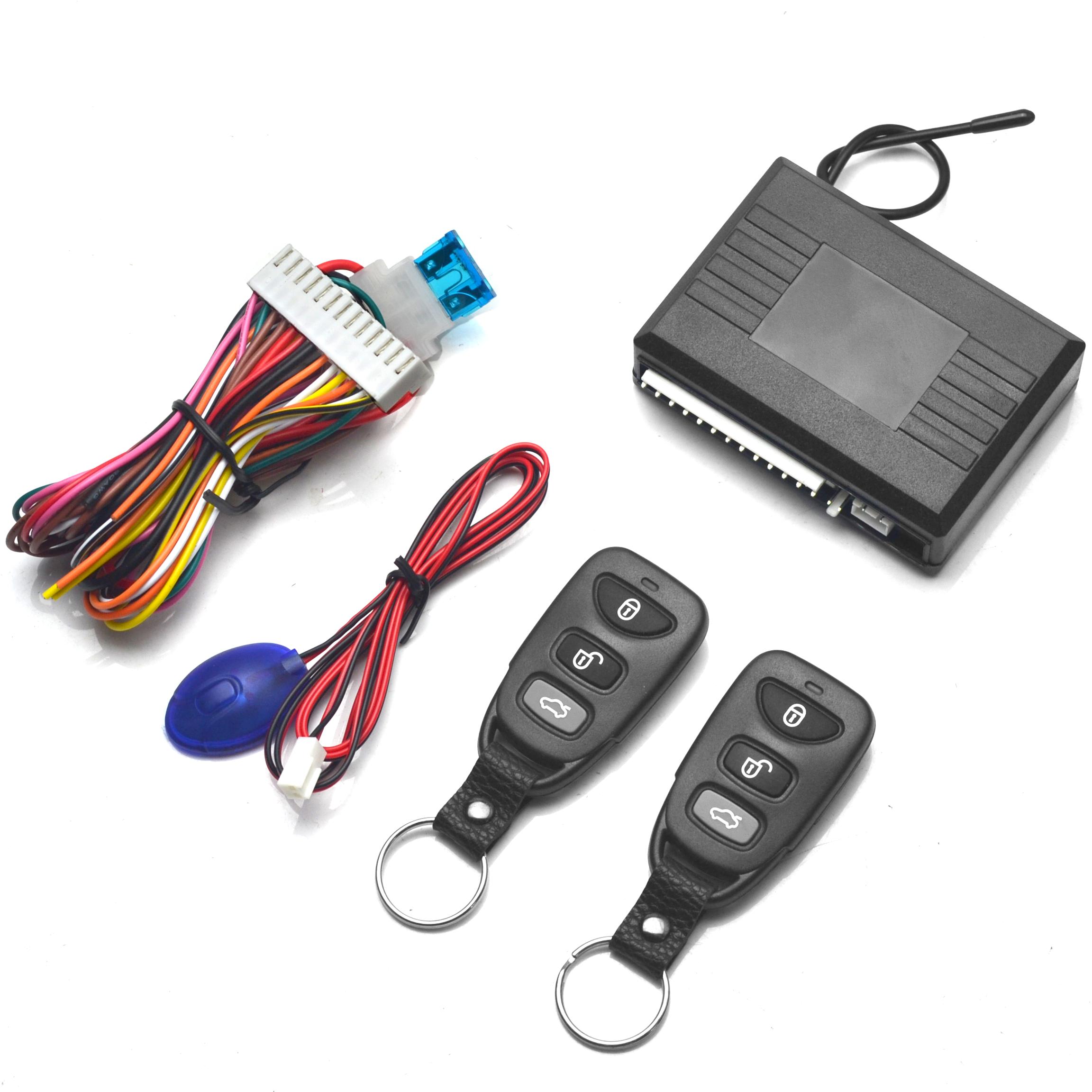 12V Universal Car Remote Central Door Lock Keyless System Remote Control Car Alarm Systems Central Locking Central Kit 2 Remote S6008-HY