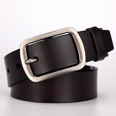 Men's Genuine Leather Pin Buckle Retro Belt - Casual Cowhide Style