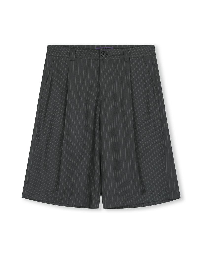 BESLOW Pin Stripe Bermuda Shorts Gray