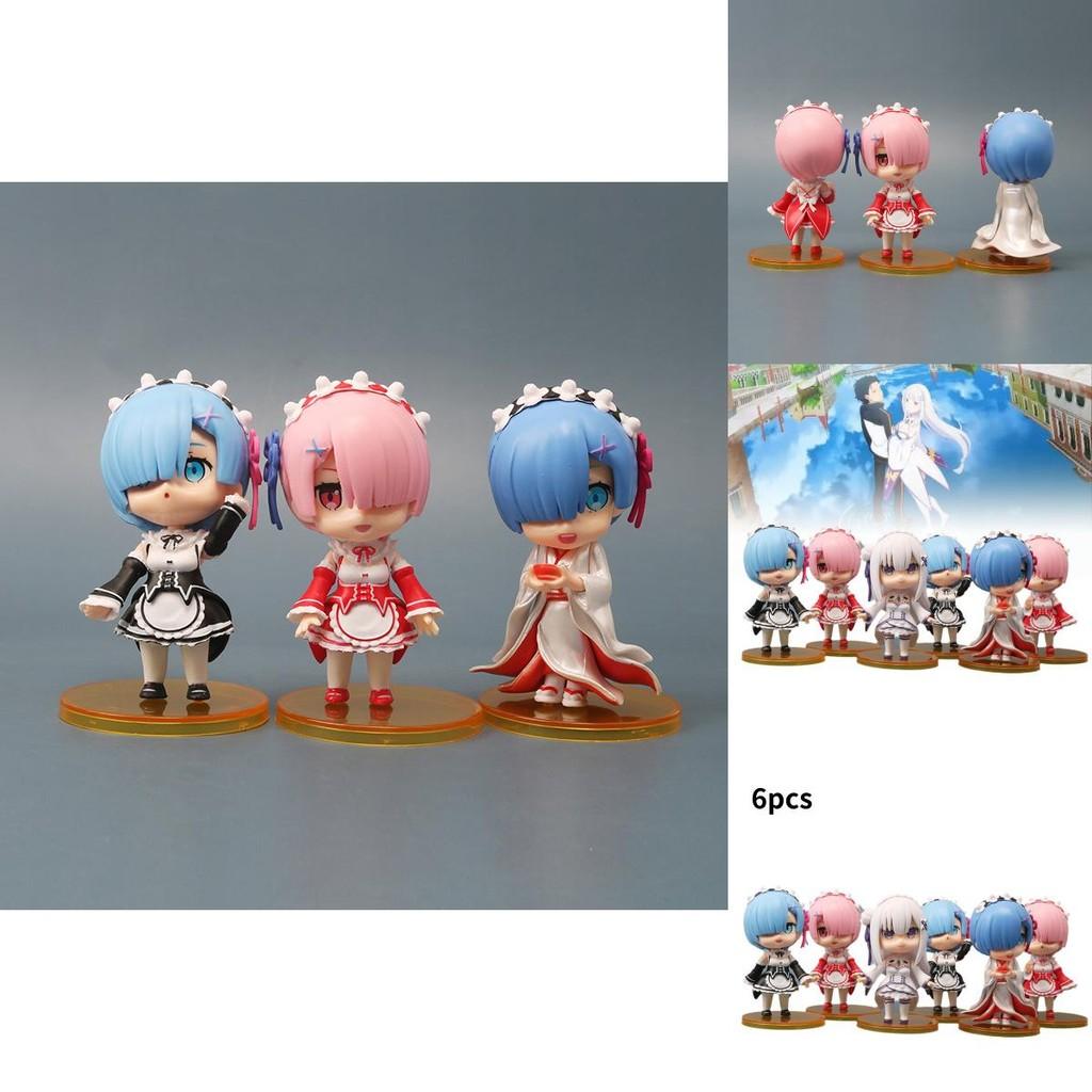 Adorable 9cm Pvc Rem And Ram Figures From Zero Two World Anime Collectibles