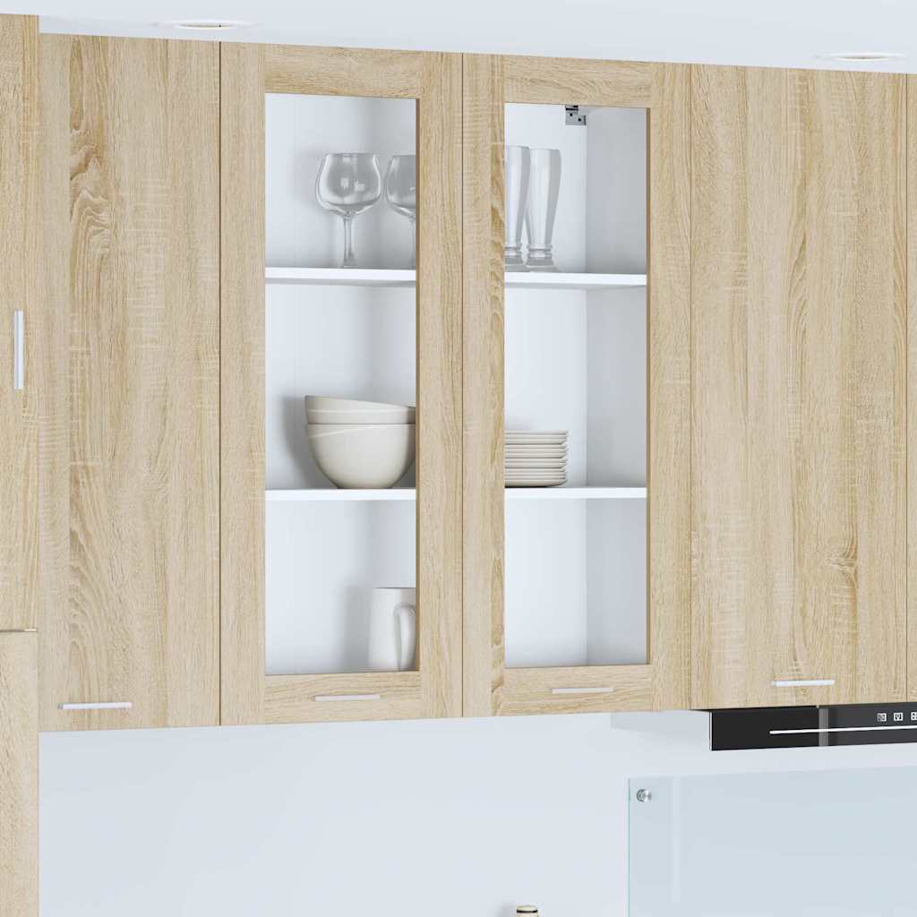 Hanging Cabinet Sonoma Oak Finish 80 x 31 x 100 cm Particleboard