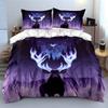 "Deer Forest Starry Night Decor" Soft Comfortable Duvet Cover Bedding Set Included 1*Duvet Cover & 2*Pillowcases Gift