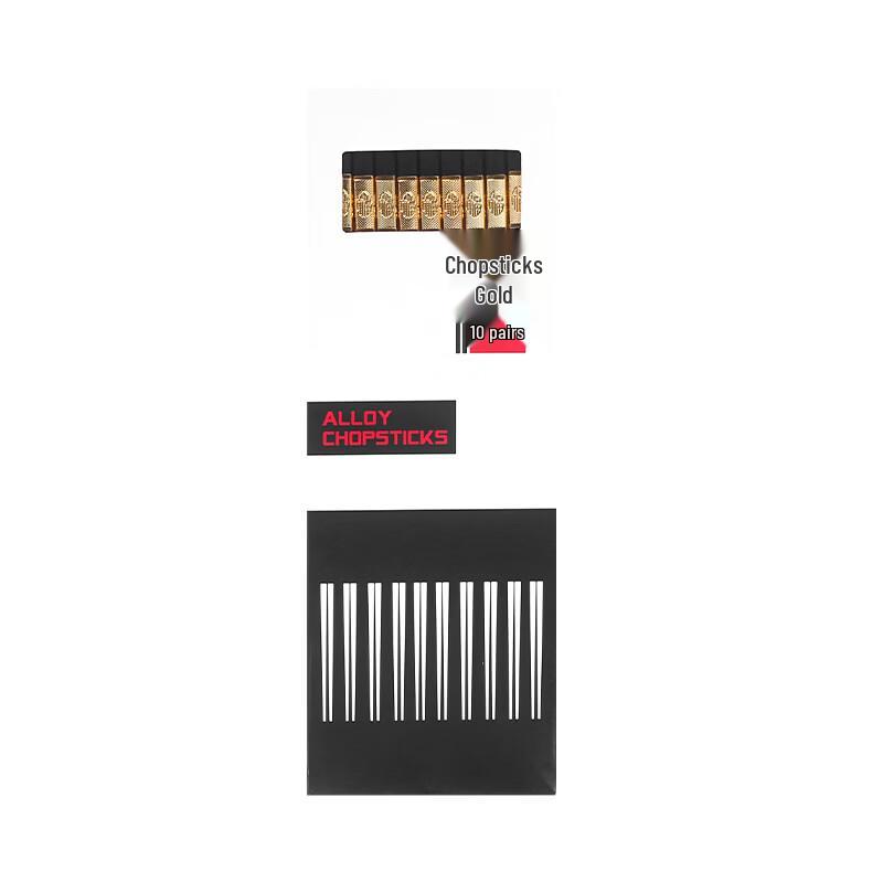 Ru Han Golden Fortune Alloy Chopsticks Set