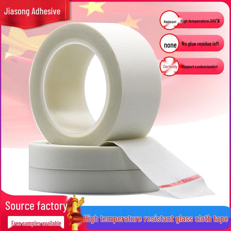 White High-Temperature Flame Retardant Glass Cloth Tape