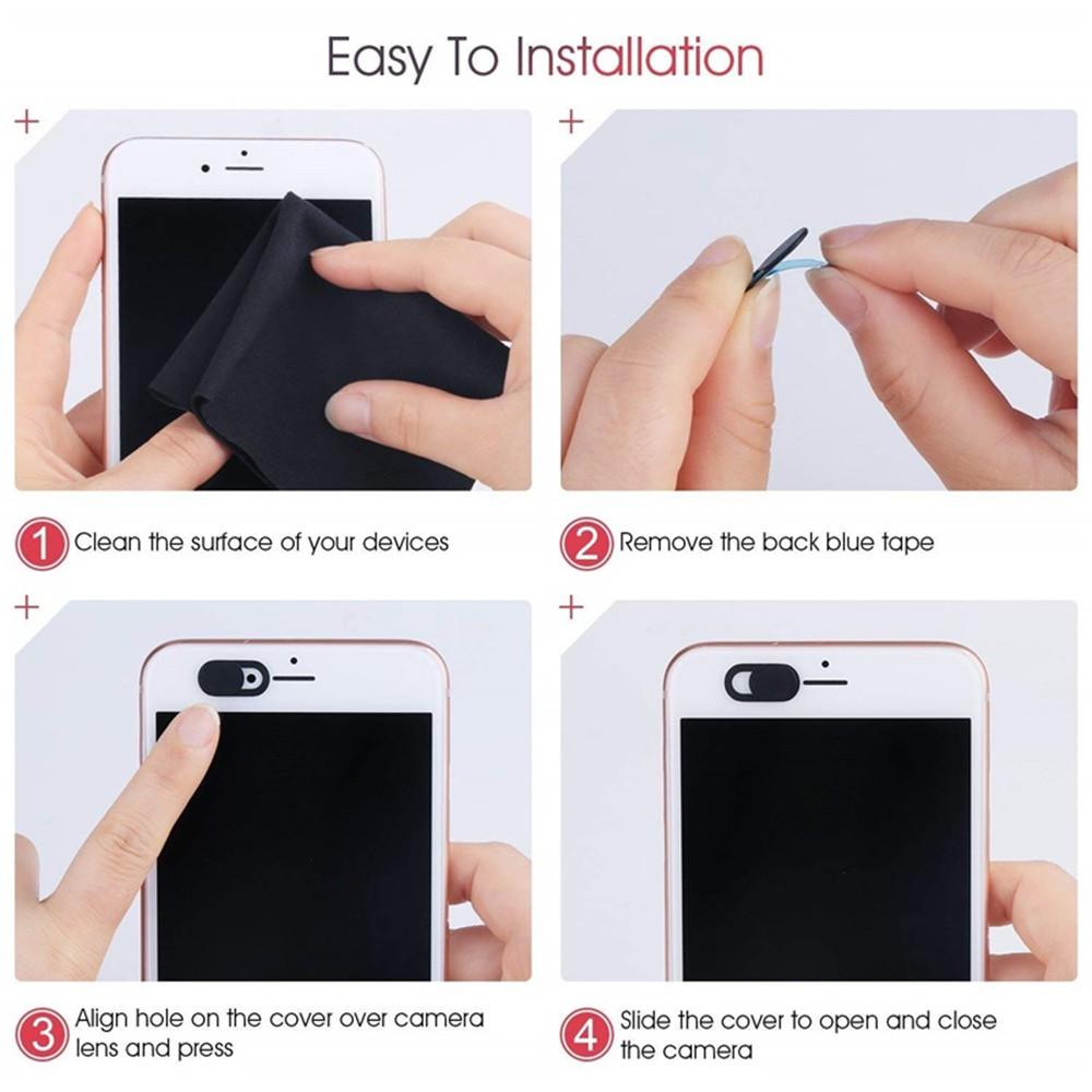 1/5/10/20Pcs Laptop Webcam Cover Webcam Universal Phone Antispy Camera Cover For iPad Web PC Macbook Tablet lens Privacy Sticker
