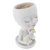 Planter with Face Flower Pot, Resin Head Pot with Drainage Holes, Ideal for   and Home Garden Decoration, Without