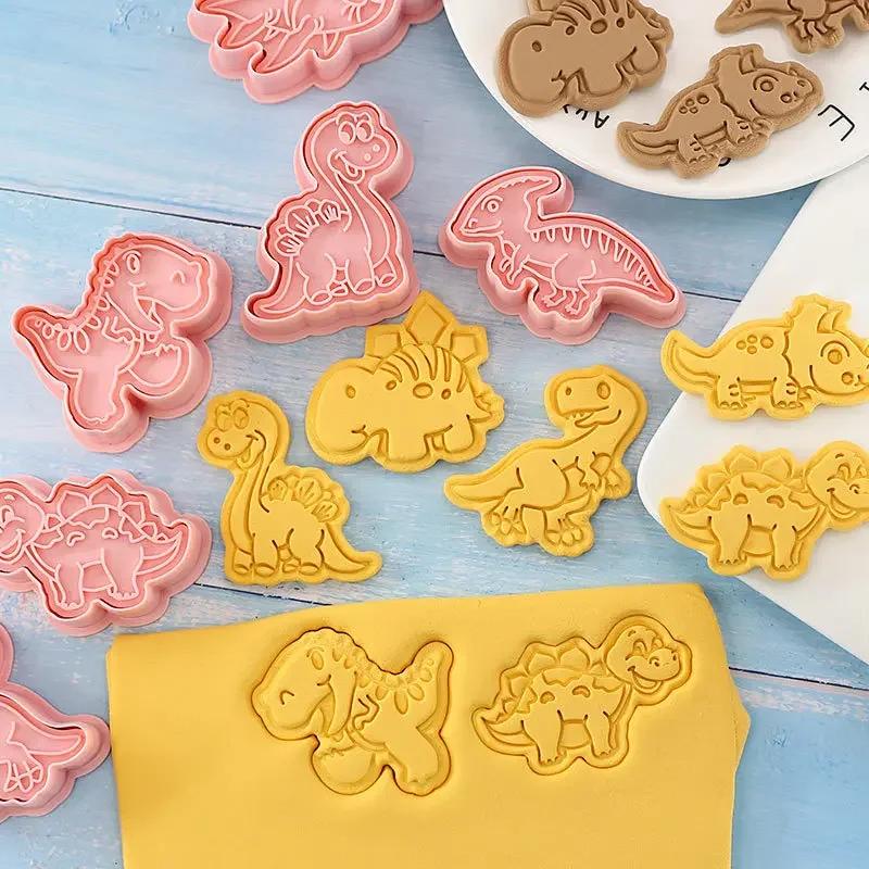 8pcs Set Cartoon Animal Cookie Molds-DIY Cake Printing Stencils Biscuit Press Stamp Embosser Figure Tools for Baking Enthusiasts