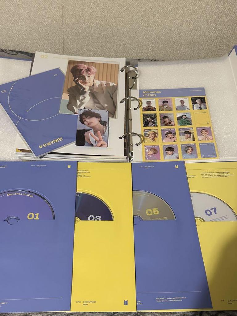 [USED] BTS Memories DVD 2020 RM 2021 Taehyung No missing parts