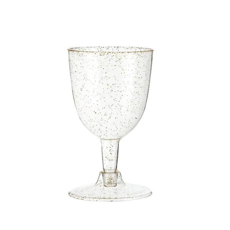 

25 PCS Plastic Clear Champagne Cups Beer Cups Wine Goblets Reusable Juice Drink Cups for Bar Party Wedding Camping
