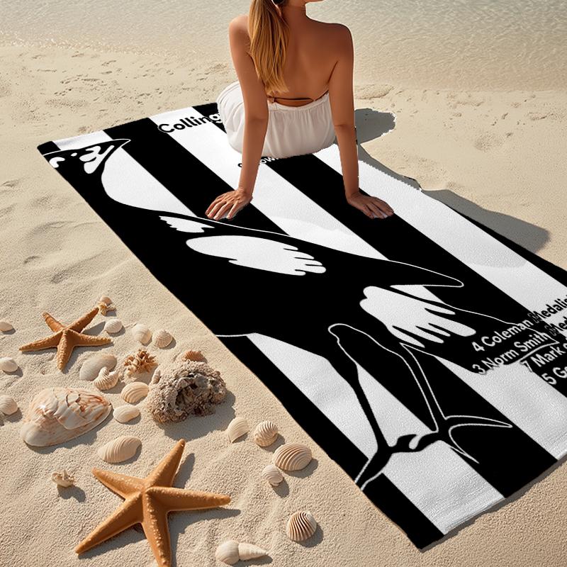 Collingwood Mode Strandtuch: Ideal für Sommerabenteuer, Weich, saugfähig und schnell trocknend, geeignet zum Schwimmen und Baden