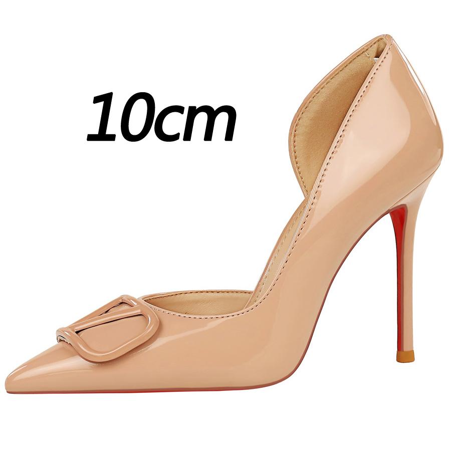 New Sexy high heels Women Pumps Patent leather Women Heels 7.5 cm 10 cm Stiletto Elegant women's shoes Office shoes Party shoes