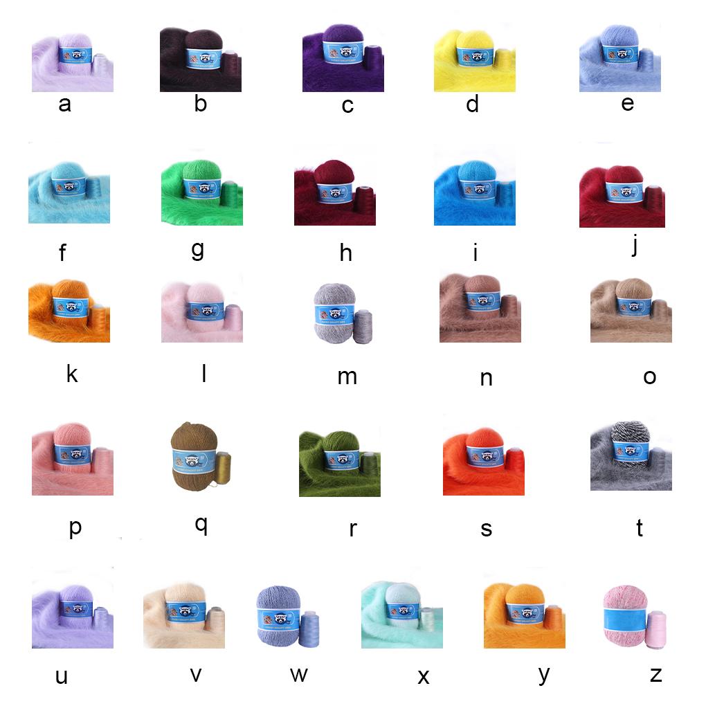 50g Soft Warm Knitting Yarn Warm Crochet Thread Hand-knitting for Sweater Beanie Hat Cap Blanket Beginner Needlework Accessory