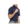 Adidas Solid Color Logo Print Casual Short Sleeve Polo Shirt Men Tops Dark-Blue H64608