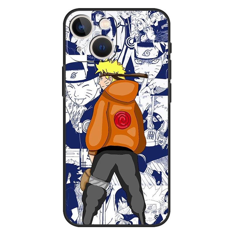 Phone Case for iPhone 11 13 12 Pro Max 13mini XR X XSmax 8 7 6 6s 12mini 5 5s Cover Silicone Bumper Naruto Kakashi and Jiraiya