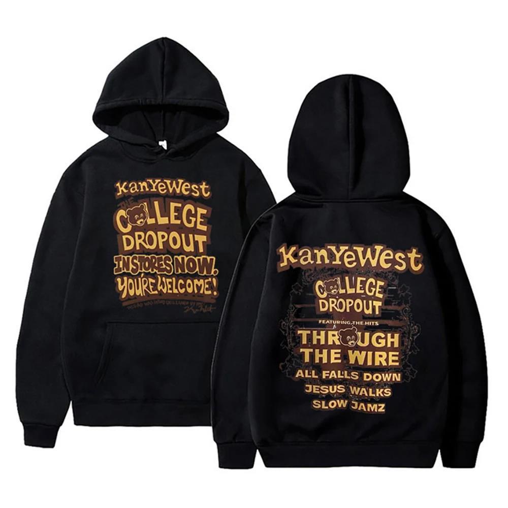 Kanye Beer Fleece Sweatshirts Men Women Casual Hoodies Unisex Autumn Winter Fleece Streetwear