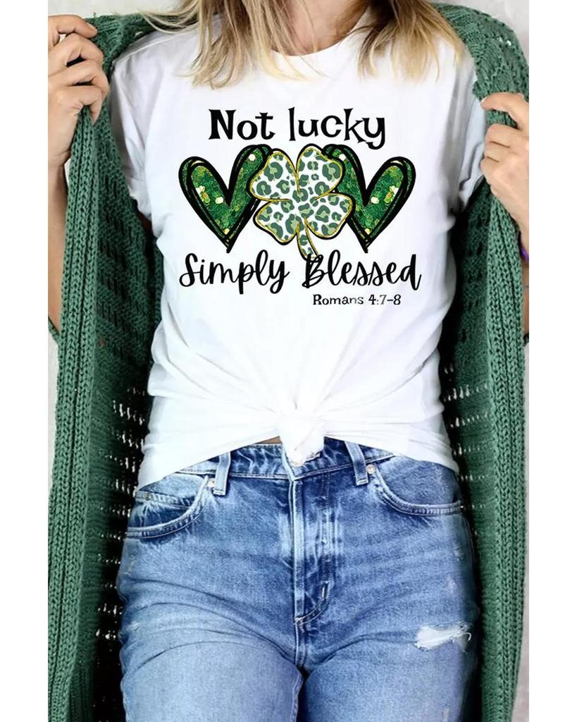 Azura Exchange T-Shirt mit Leoparden-Slogan-Grafik