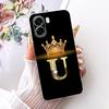 For OPPO A6X A6 A6T Pro 4G 5G Fashion Crown Letter Phone Case For Oppo A6x A 6 A6T Pro 4G Soft Silicone TPU Cases