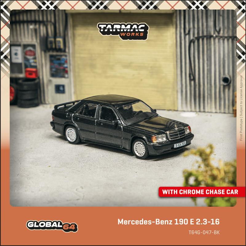 Tarmac Works TW 1:64 Scale Mercedes-Benz 190E 2.3-16 Rexy Car Alloy Model Miniature Diecast Hobby Collection Ornament Toys Gift