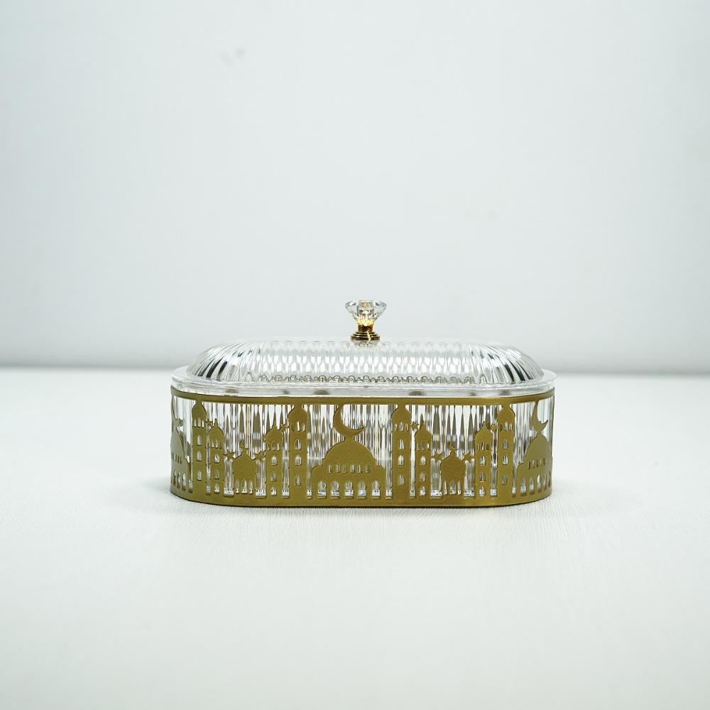 Eid Decoration Ramadan Food Tray Candy Snacks Organizer Box  Islamic Muslim Party  Decor