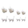 Cute Cat Resin Fillers with Crystal Droplets Flexible Silicone Mould Miniature Landscape Decorations for Home and Office