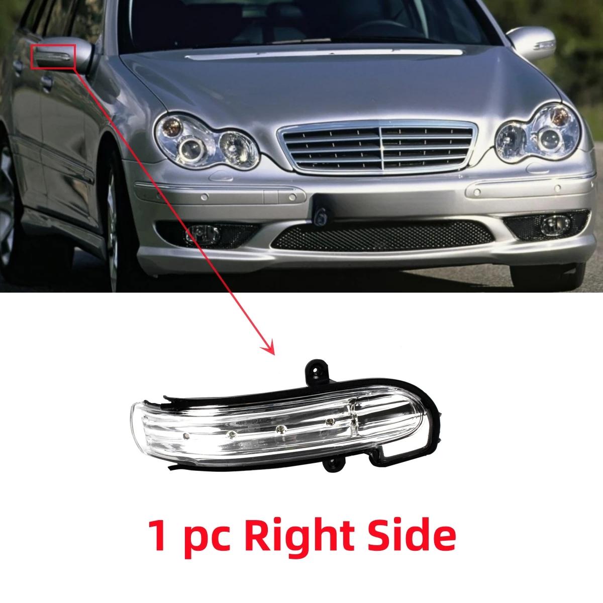 

Mirror Turn Signal Lights Indicator With LED Bulbs A2038201521 A203820162 For Mercedes Benz W203 4 Door 2004 2005 2006 2007 1 pc Right Side