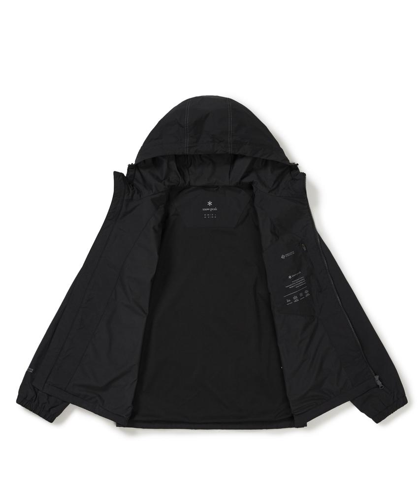 Snowpeak Apparel Lightweight Taslan Windstopper Hooded Windbreaker (S26Smpjk02) Black