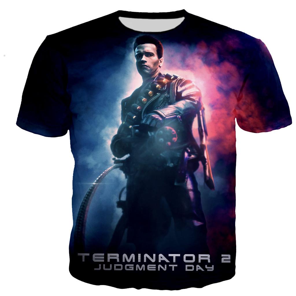2026 Klassischer Film Terminator T-Shirt Herren/Damen 3D Gedruckte T-Shirts Sommer Mode Lässig Harajuku Stil T-Shirt Streetwear Oberteile 4XL