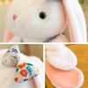 23cm Cute Flower Skirt Rabbit Plush Toy Pp Cotton Baby Soothing White Rabbit Doll Kawaii Pillow Girl Birthday Gift Home Decora