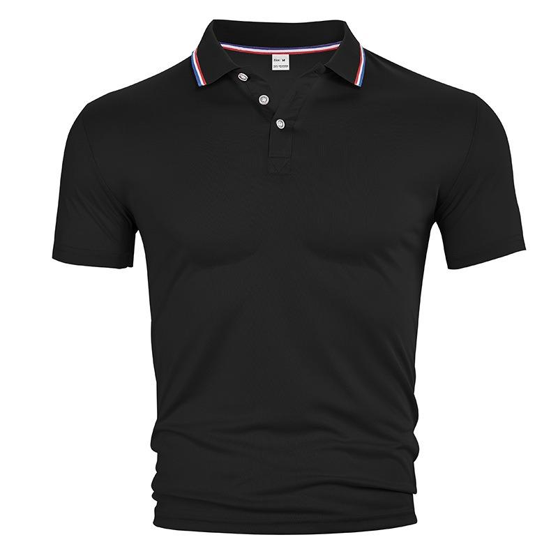 

Short Sleeved Men s Polo Shirt with Summer Collar Printed Logo T-shirt S