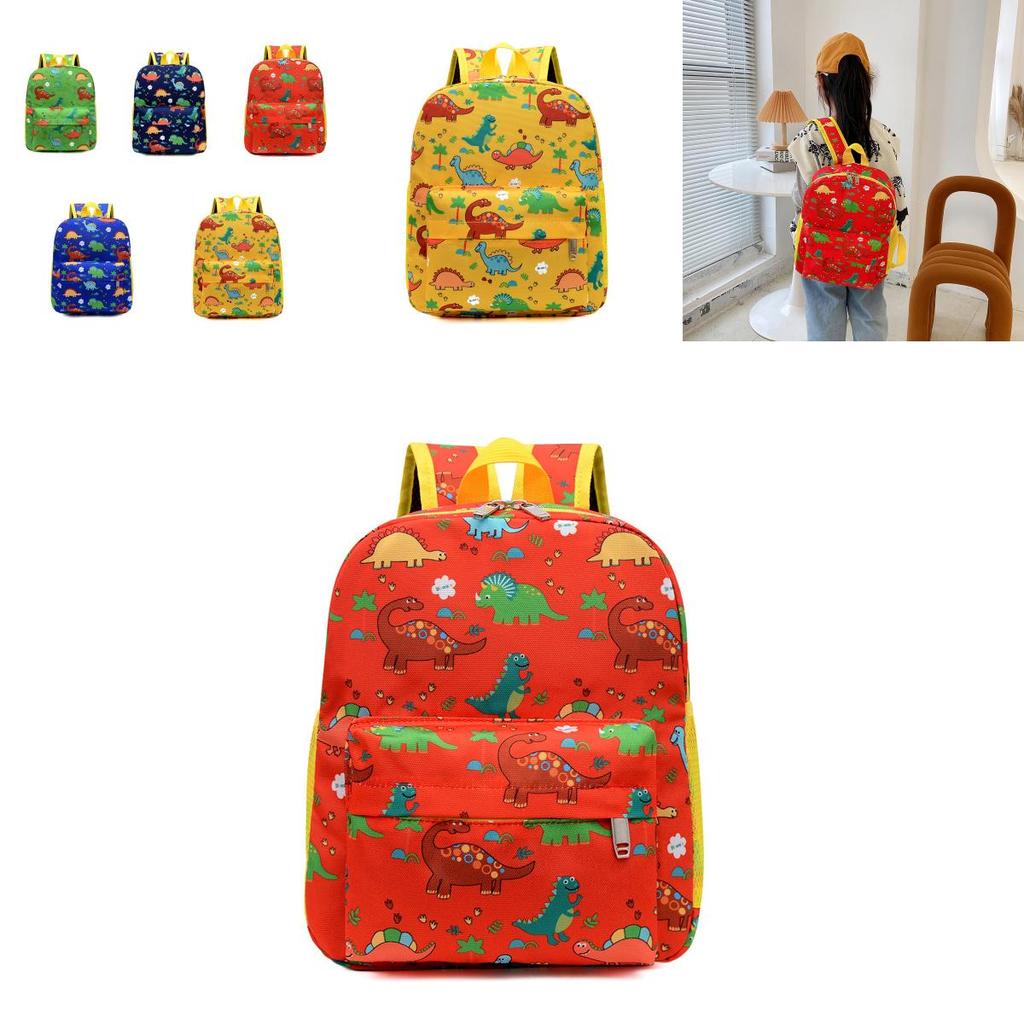 Stylish Nylon Dinosaur Backpack With Breathable And Load-reducing Features