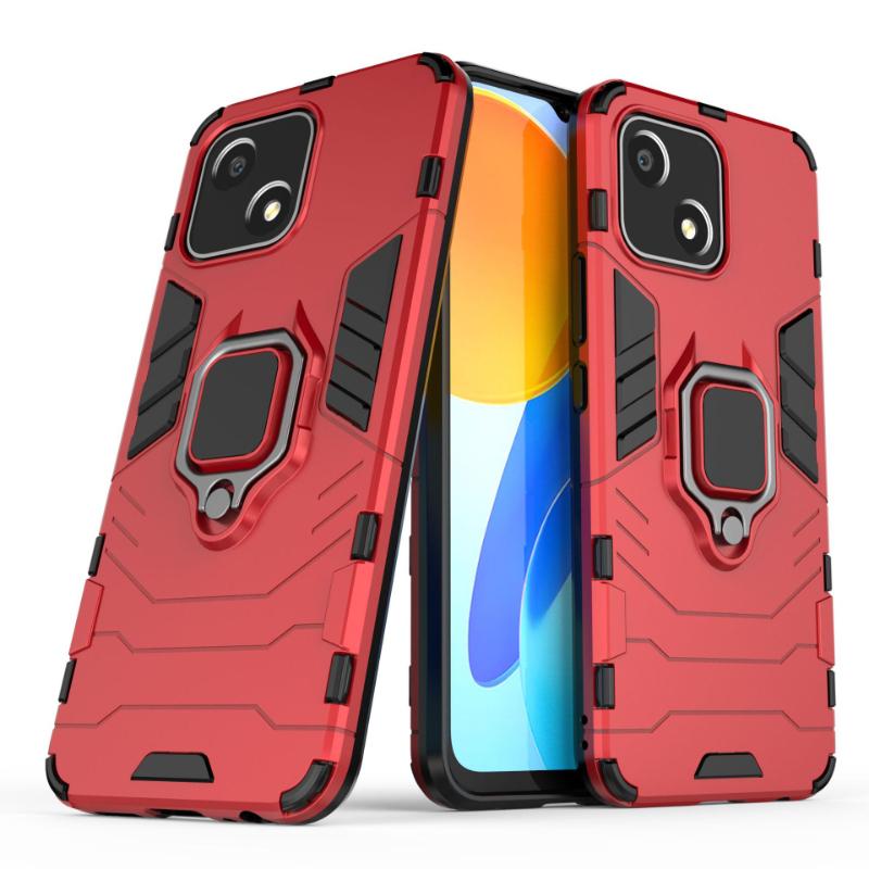 Für Huawei Honor Play 30 Plus 5g Rückseite Handyhülle Stoßfest Panzer Anti-Fall Metallringhalter Magnetischer Schutz Funda Coque