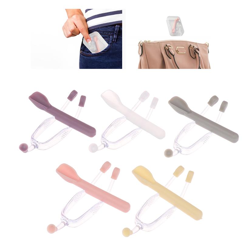 Strumenti Portatili per Indossare Lenti a Contatto, Bastoncino con Scatola Portaoggetti, Pinzette Rimuovi Inseritore, Asta di Aspirazione, Clip Morbida in Silicone