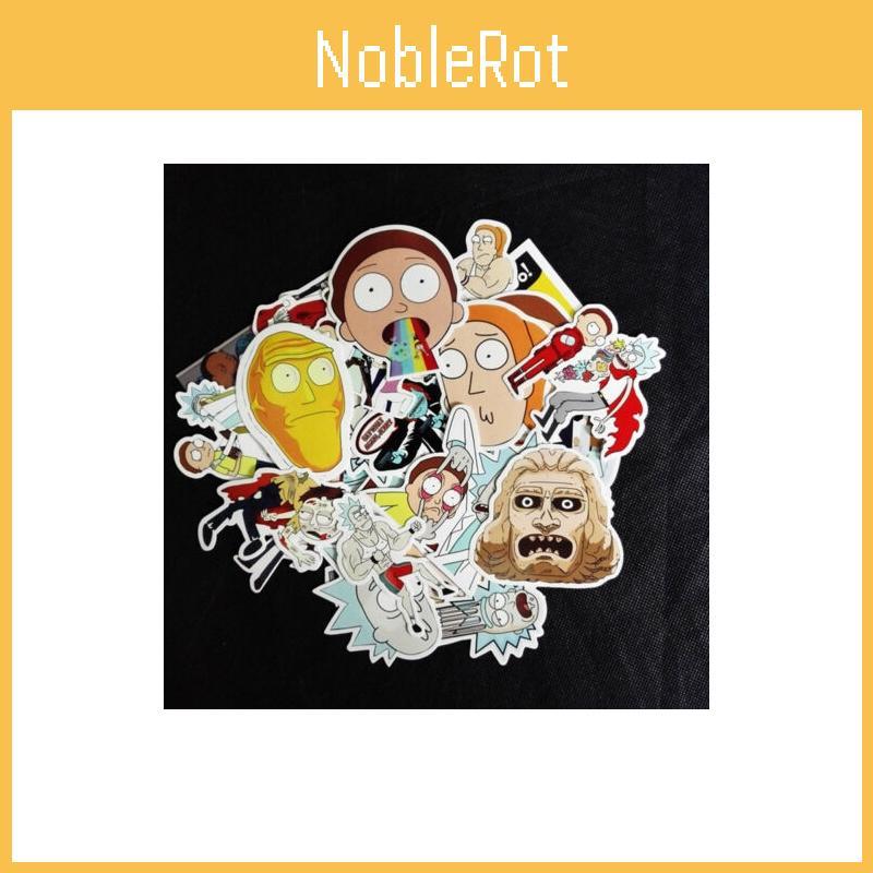 Premium 35pcs Rick And Morty Car Sticker Decal Style Character Decoration Paper Hot