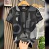 Fashion Brand Pure Cotton Embroidered T-shirt for Men Slim and Trendy T-shirt for Men Summer Clothes Breathable Top