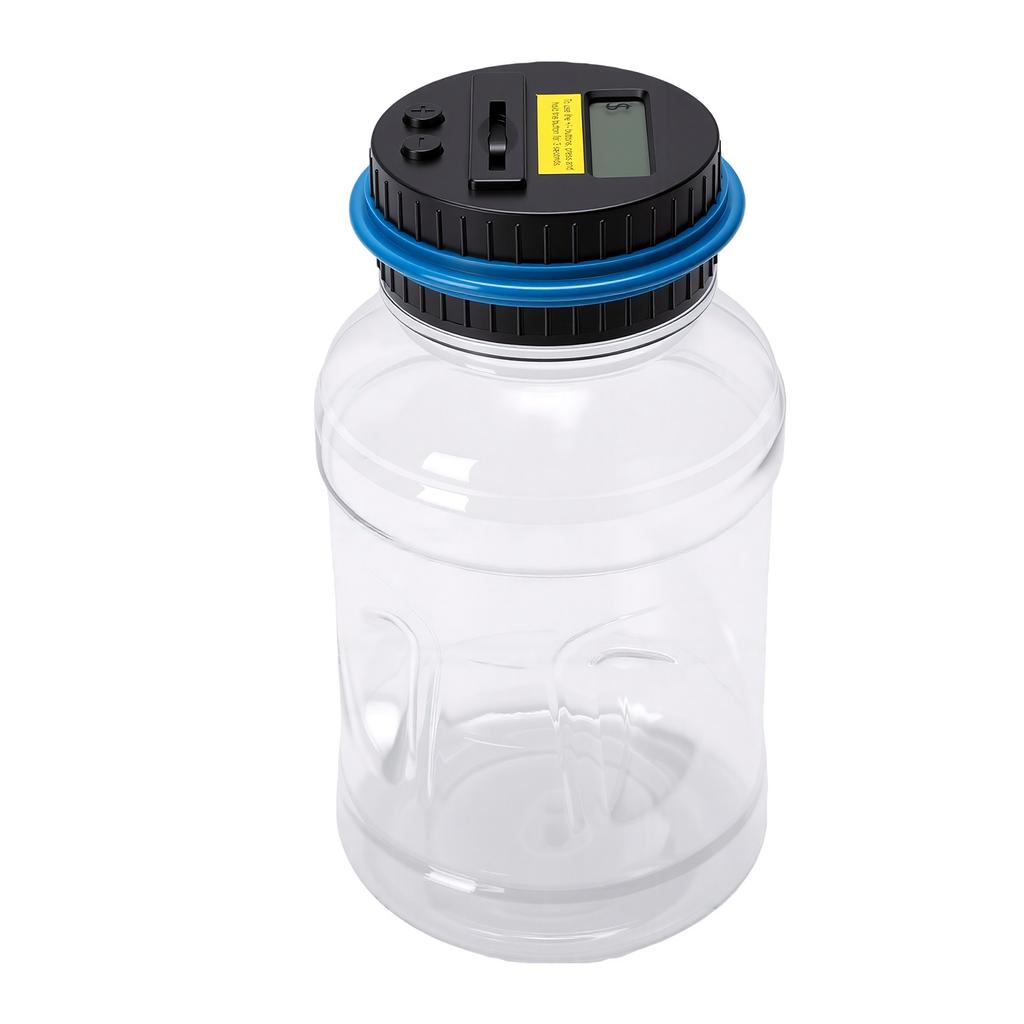 Piggy Bank Creative 1.8L Capacity Plastic LCD Display Screen Digital Money Jar with Counter for Gift