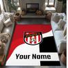 Southampton FC Printed Crystal Velvet Rug Non‑Slip Crystal Velvet Carpet For Sofa Bedroom Indoor Home Decoration