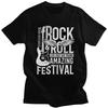 Custom Forever Rock T Shirts Men 100 Cotton Tees Heavy Metal Guitar Music Lover Tshirt ShortSleeve Casual Tshirt Clothing