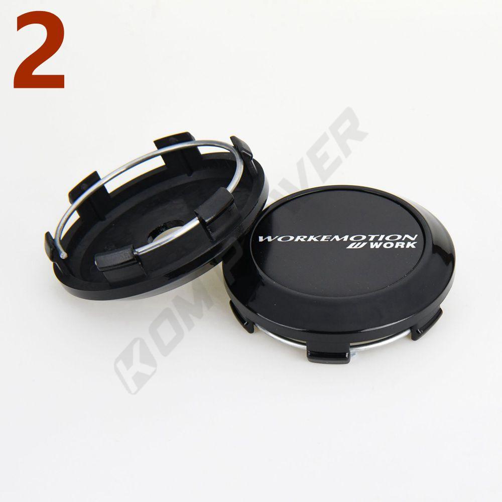 4PCS OD 68MM / ID 64MM Center Rim Cap WORK EMOTION EQUIP MEISTER VS Emblem Wheel Cover Cap Wheel Hub Cap